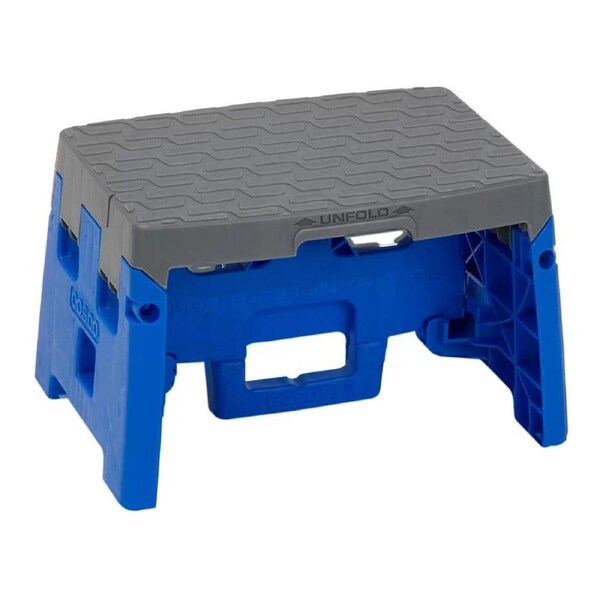 Folding Step Stool Portable Plastic Foldable Steps Slip Resistant Multi-Purpose