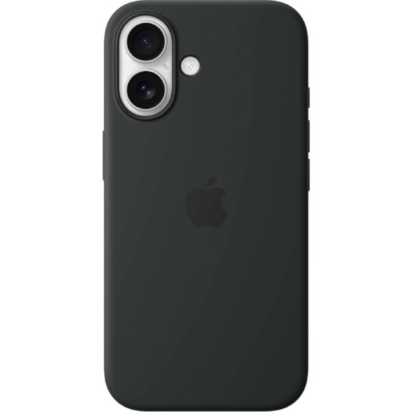 Apple iPhone 16 Silicone Case with MagSafe - Black**