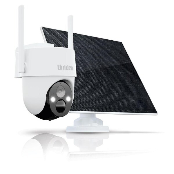 Uniden App Cam SOLO X2K 4G PT Kit - 4G Cellular 2K Super HD Outdoor Pan & Tilt Camera Kit Including Solar Panel