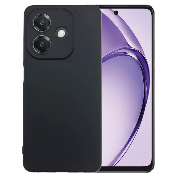 OPPO A40 4G Ultra Slim Black Premium TPU Gel Back Case by MEZON – Shock Absorption (OPPO A40 4G, Gel Black)