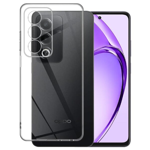 OPPO A80 5G Ultra Slim Crystal Clear Premium TPU Gel Back Case by MEZON – Shock Absorption, Wireless Charging Compatible (OPPO A80 5G, Gel) – FREE EXPRESS