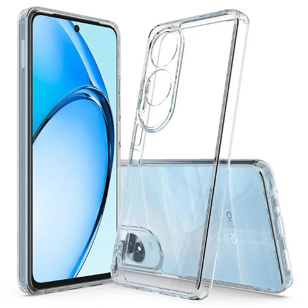 OPPO A60 4G Ultra Slim Crystal Clear Premium TPU Gel Back Case by MEZON – Shock Absorption, Wireless Charging Compatible (OPPO A60 4G, Gel)