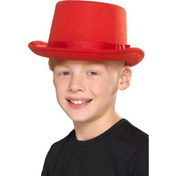 Red Kids Top Hat