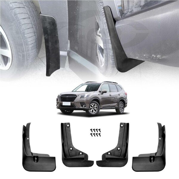 Mud Flaps Splash Guards for Subaru Forester 2018-2024 Mudguard Fender Front and Rear Set of 4