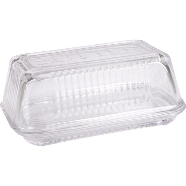 Kitchenworks Glass Butter Clear Dish Storage Kitchen Serveware Accessories