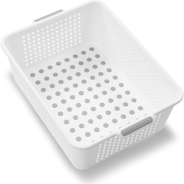 Madesmart Medium Basket Kitchen Sink Caddy Storage Organiser 38x27cm White