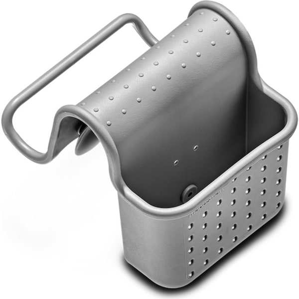 Madesmart Large Sink Saddle w/ Suction Cups Kitchen Organiser 12x14cm Grey