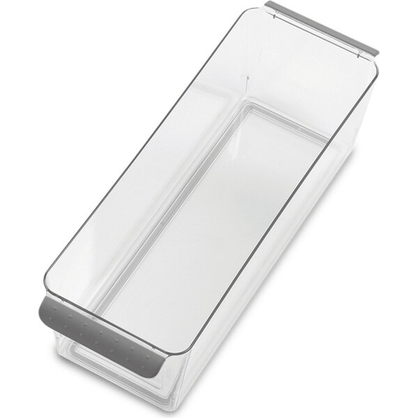Madesmart Narrow Deep Bin Kitchen Drawer Organiser Rectangle 36x13cm Grey