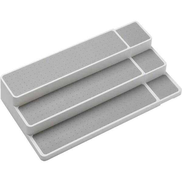 Madesmart 3-Tier Expandable Kitchen Shelf Organiser 38x25cm Rectangle White
