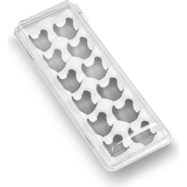 Madesmart Egg Holder W/ Snap-On Lid Kitchen Organiser Rectangle 34x13cm Grey