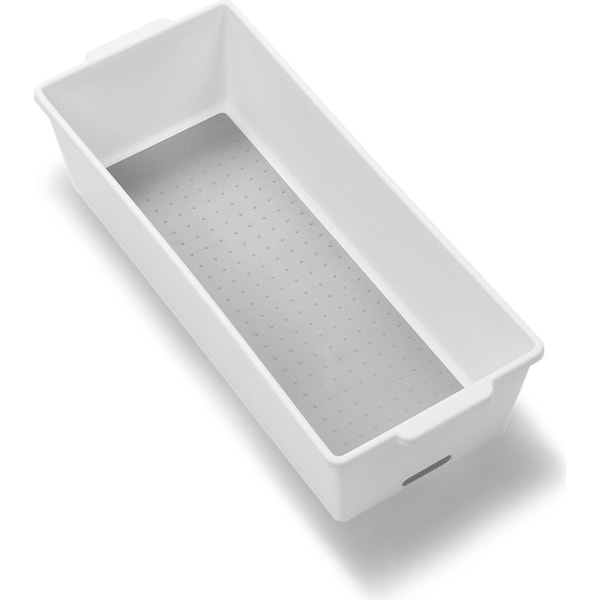 Madesmart Large Deep Bin Home/Kitchen Fridge Organiser Rect 42x17cm White