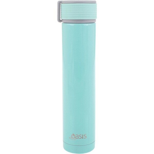 Oasis Skinny Mini Pastel S/Steel Double Wall Drink Bottle 250ml Assorted