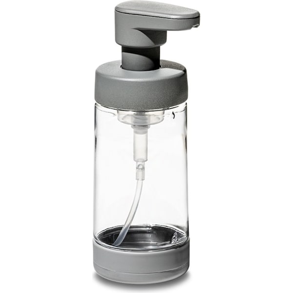 Madesmart Plastic Foaming Soap Pump Dishwahing Liquid Dispenser 296ml Grey