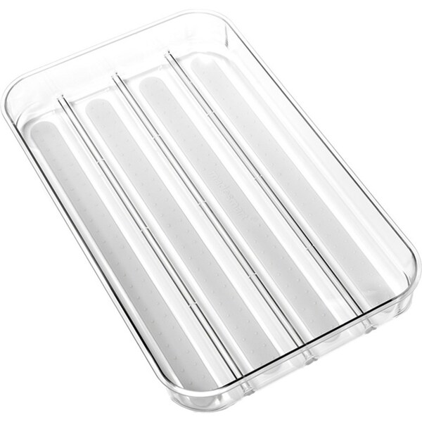 Madesmart Clear Soft Grip In-Drawer Home Kitchen Spice Holder/Organiser Grey