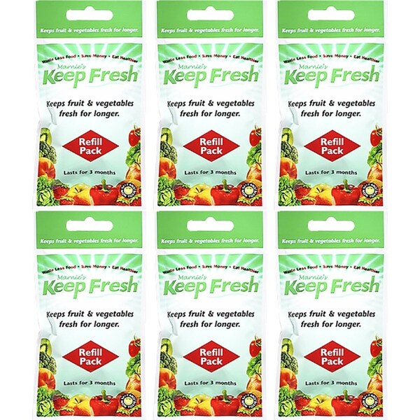 6x Keep Fresh Refill Fruits/Vegetables Produce Saver Sealer Food Storage Bag