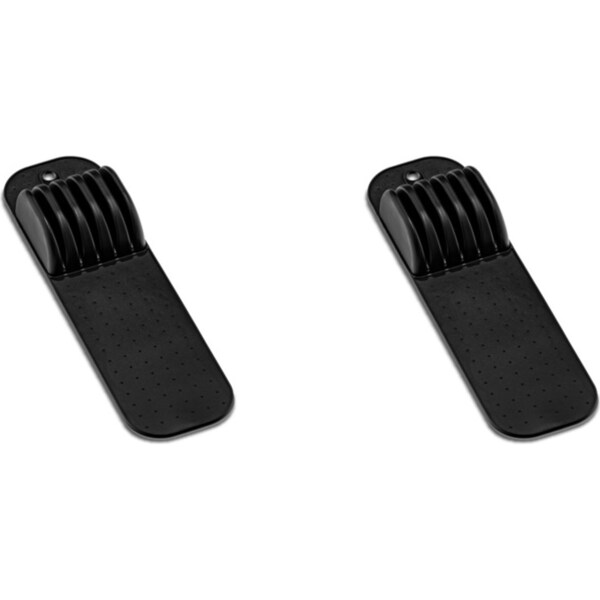 2x Madesmart Small In-Drawer Knife Mat Home/Kitchen Organiser Carbon 38x11cm