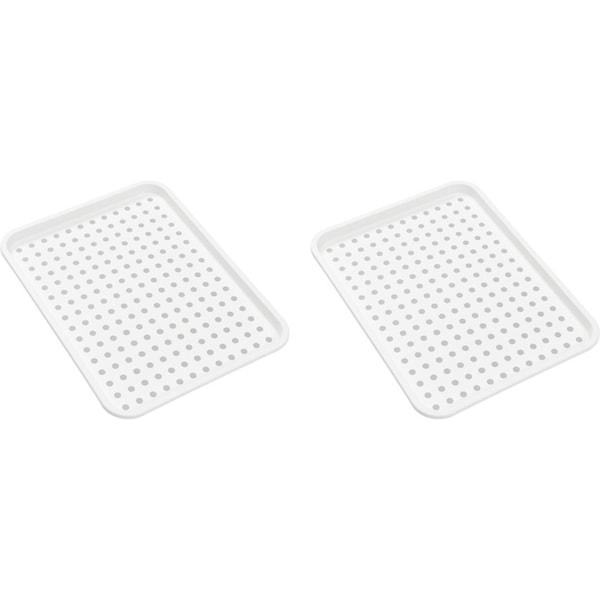 2x Madesmart Under Sink Drip Tray Home/Kitchen Organiser Rect 43x33cm White