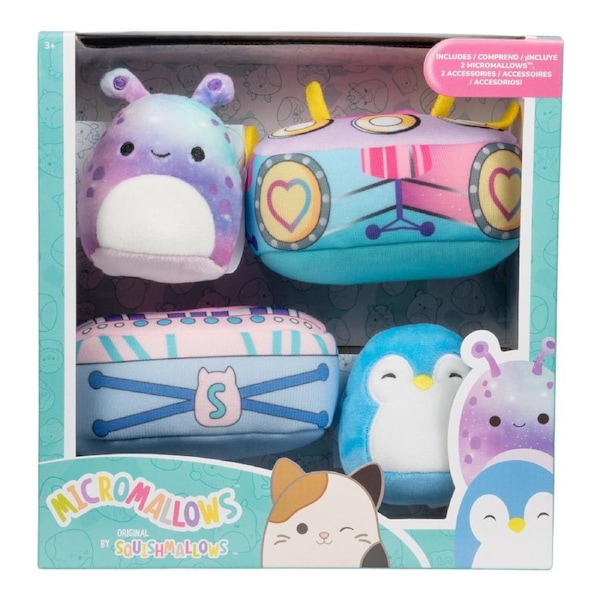 Squishmallows Micromallows 2.5 inch Plush Accessory Set That's My Jam Group