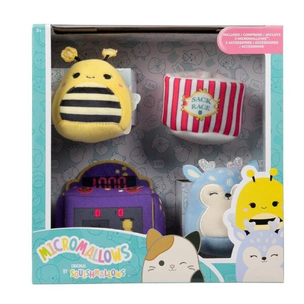 Squishmallows Micromallows 2.5 Plush Accessory Set Game On