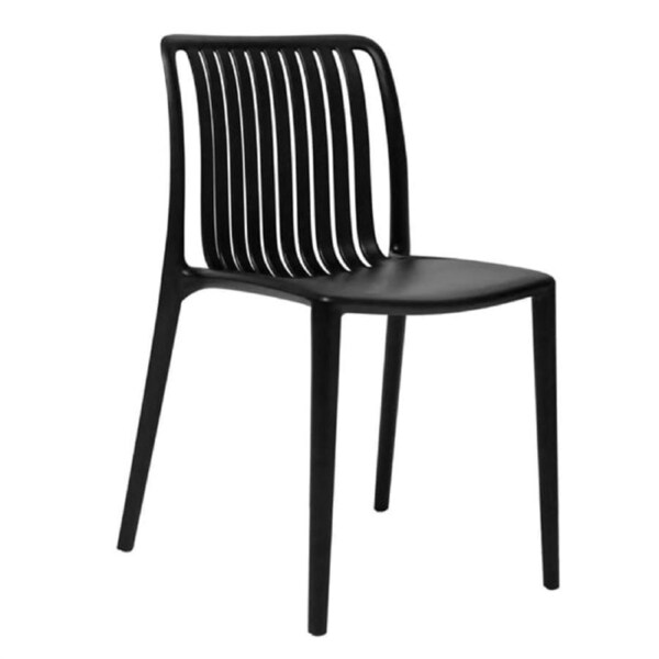 Bolero Verona Caf? Chairs Black (Pack 2)