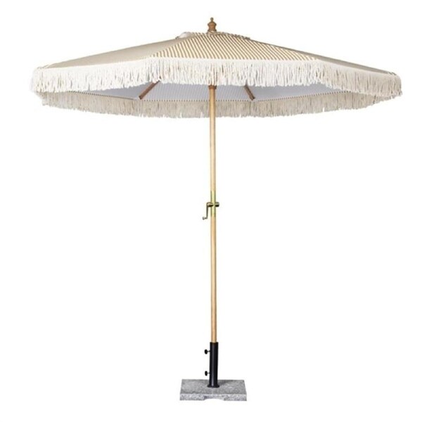 Bolero Sicily Round Design Striped Umbrella - 2m