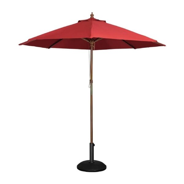 Bolero Round Pulley Umbrella Red - 3m