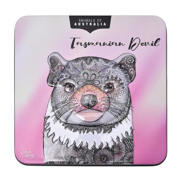 Banksia Red Tasmanian Devil Tin - Macadamia Butter Finger Biscuits 150g