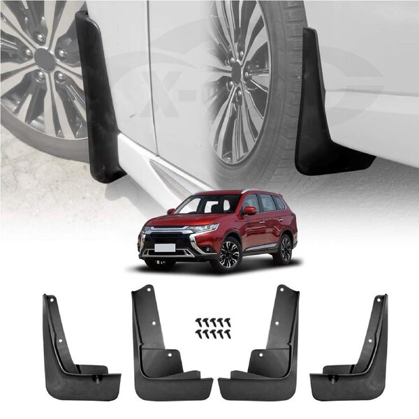 Mud Flaps Splash Guards for Mitsubishi Outlander 2019-2021 Mudguard Fender Front and Rear Set of 4