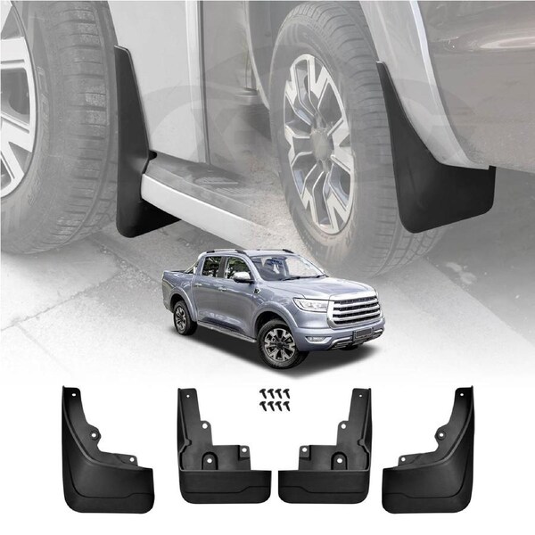 Mud Flaps Splash Guards for GWM Cannon/Cannon-L/Cannon CC/Cannon-L CC 2021-2024Mudguard Fender Front and Rear Set of 4