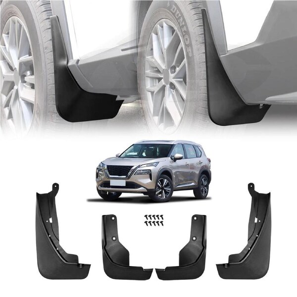 Mud Flaps Splash Guards for Nissan X-trail Xtrail T33 2022-2025 Mudguard Fender Front and Rear Set of 4