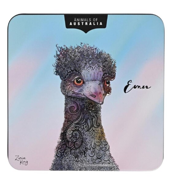 Banksia Red Animals of Australia Emu Tin - Lemon Mrytle Finger Biscuits 150g