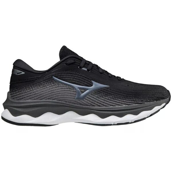 Mizuno Womens Wave Sky 5 D Running Athletic Shoes Runners Sneakers - Black US 9.5