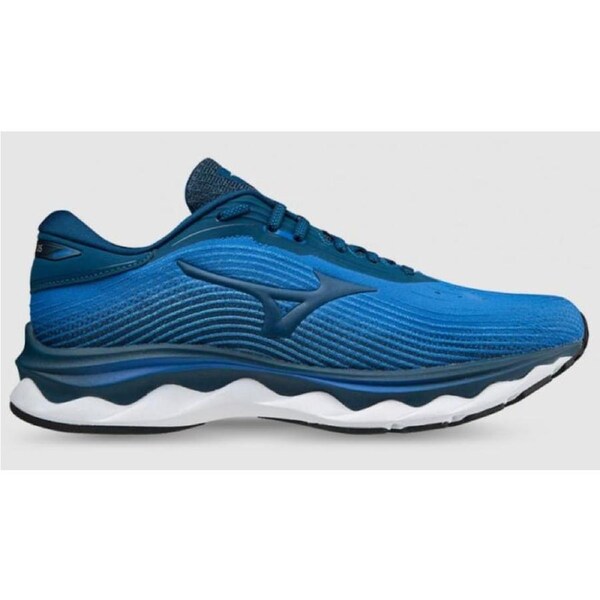 Mizuno Mens Wave Sky 5 Running Shoes Athletic Runners Sneakers - Indigo Blue US 10.5