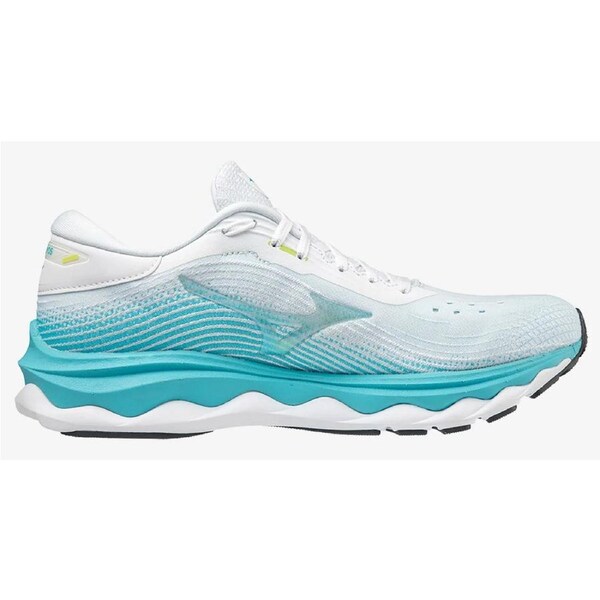 Mizuno Womens Wave Sky 5 Athletic Running Shoes Runners Sneakers - Aqua/White US 7.5