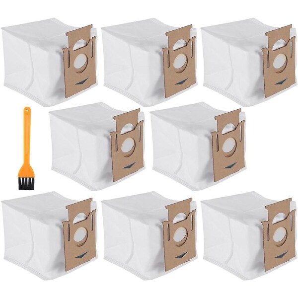 8 Pack Dust Vacuum Bags 2.5l For Deebot Ozmo T8 T8 Max T8 Series T9 Series N8 N8 Pro Robot Vacuum