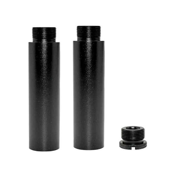 2pcs Microphone Boom Stand Extension Rod Set 5/8 Aluminum Alloy Mic Stand