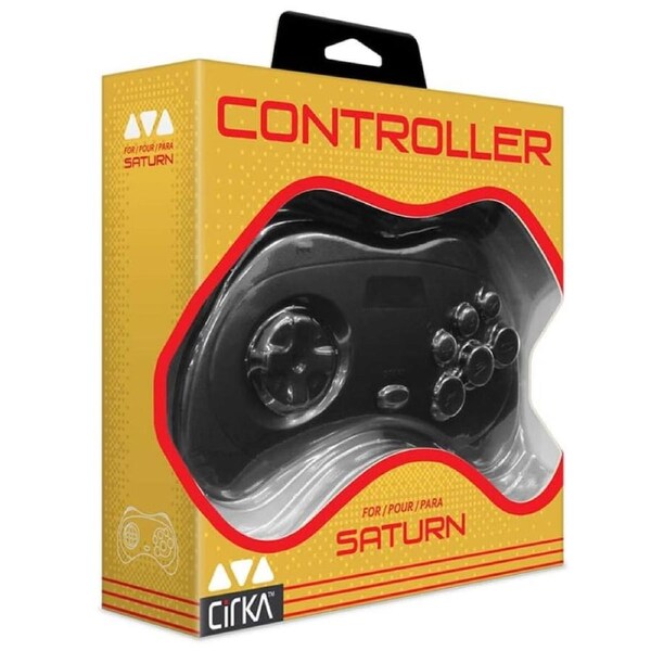 CirKa Classic Controller for Sega Saturn (Black)