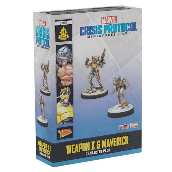 Marvel Crisis Protocol Weapon X and Maverick Character Pack Miniatures Board Game