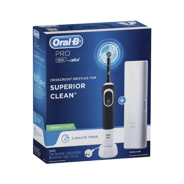 Oral-B Pro 100 CrossAction Electric Toothbrush - Black