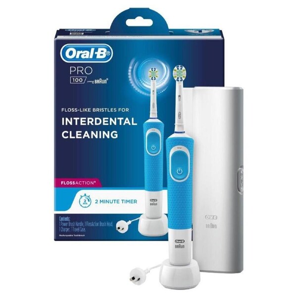 Oral-B Pro 100 Floss Action Electric Toothbrush - Blue