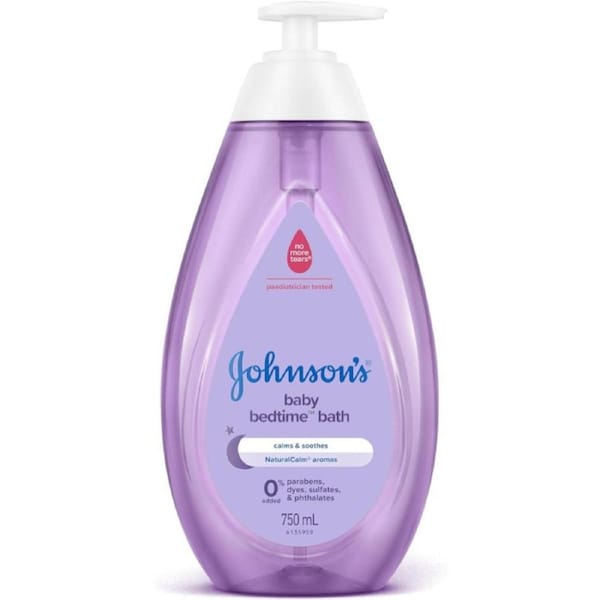 Johnson's Baby Bedtime Gentle Calming Jasmine & Lily Scented Tear-Free Baby Bath 750mL