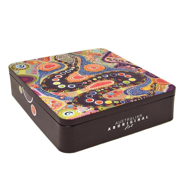 Banksia Red Aboriginal Art Garriya Rainbow Serpent - Jersey Caramel Fudge 200g