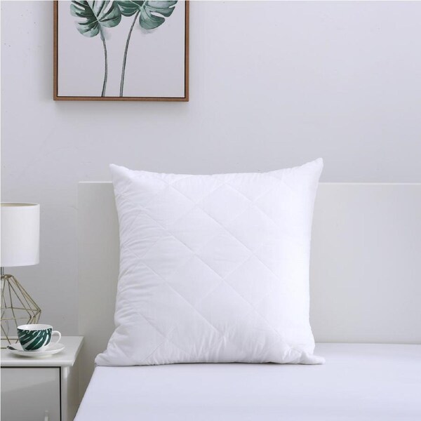 Dreamaker Cotton Cover Quilted Pillow Protector Euro