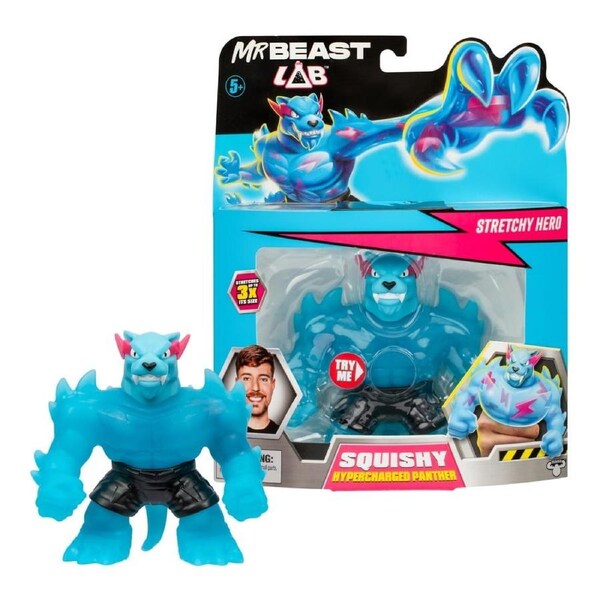 Mr Beast Lab Stretchy Hero Squishy Hypercharged Panther