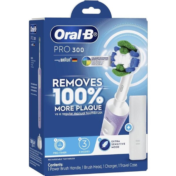 Oral-B Pro 300 Precision Clean Lilac Electric Toothbrush each