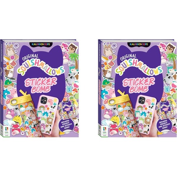 2x Kaleidoscope Squishmallows Sticker Bomb Kids Interactive Creative Play 8y+