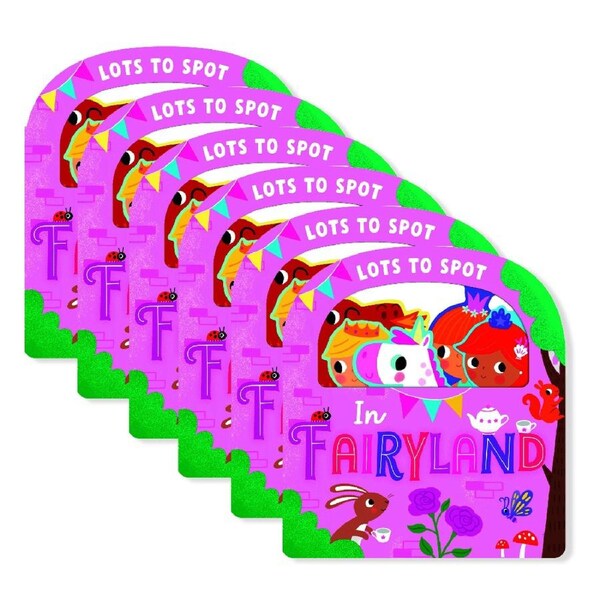 6x Townhouse Lots to Spot In Fairyland Kids/Toddler Early Learning Book 1y+