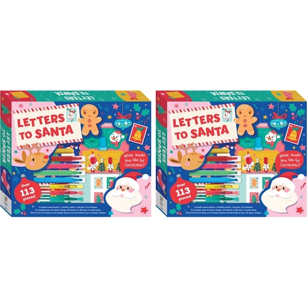 2x Kaleidoscope Letters to Santa Kids/Children Christmas Fun Craft Kit 5y+