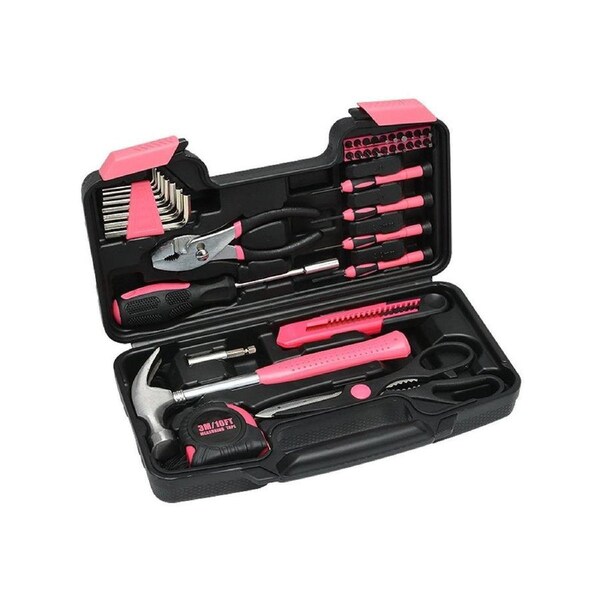 39pcs Household Hardware Tool Set Multi-purpose Manual Toolbox Repair Kit Home