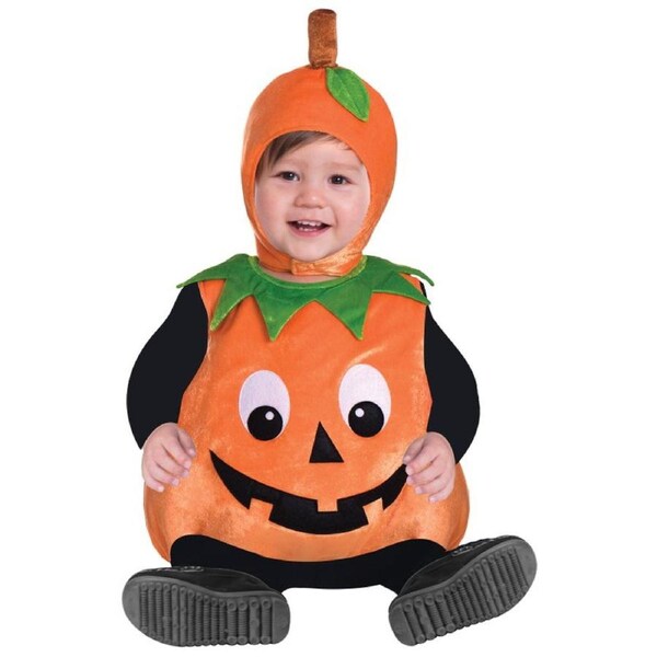 Pumpkin Cutie Pie Toddler Child Costume Size 3-12 Months